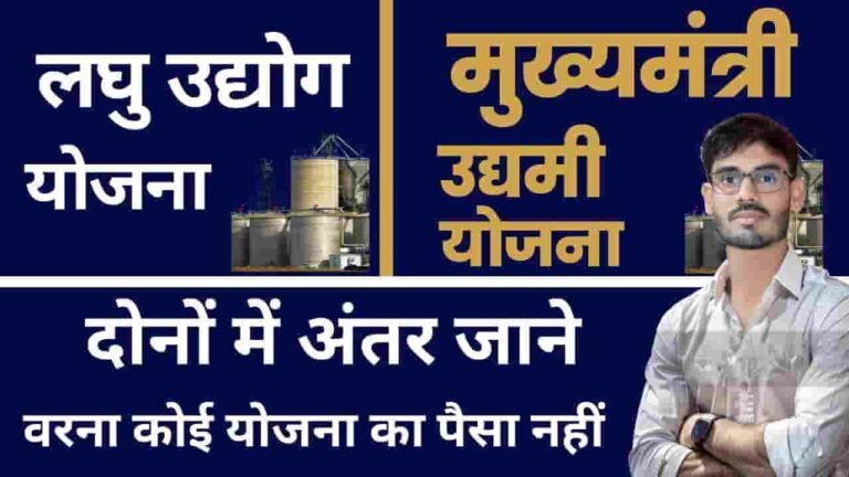Udyami Yojana & laghu Udyami Yojana me Antar