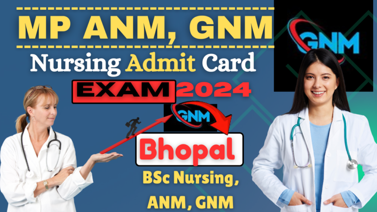 MPESB ANM GNM Nursing Exam Admit Card 2024