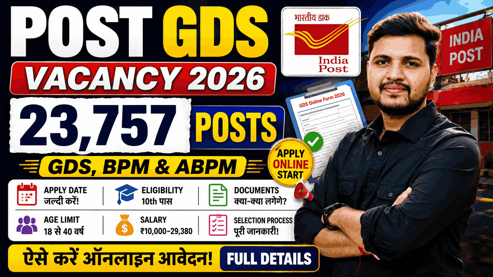 Post GDS Vacancy 2026