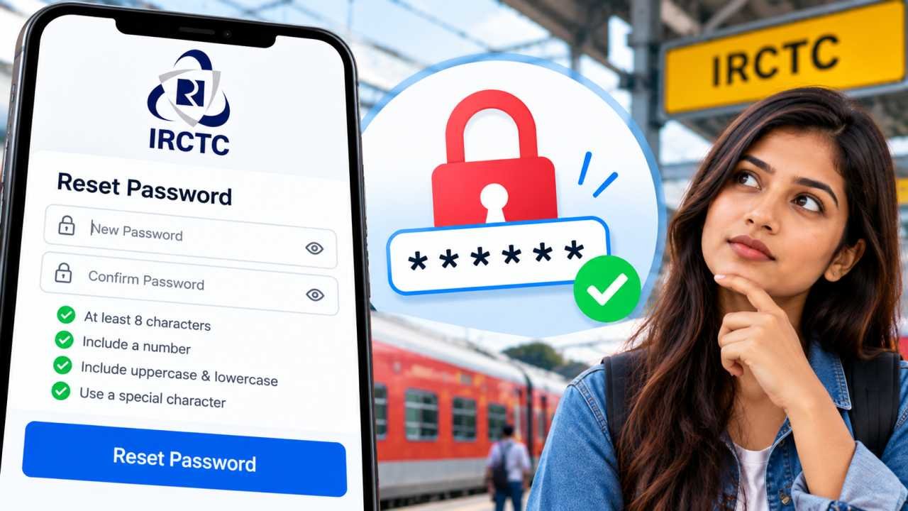 IRCTC Password Reset के लिए नया पासवर्ड कैसा बनाएं?