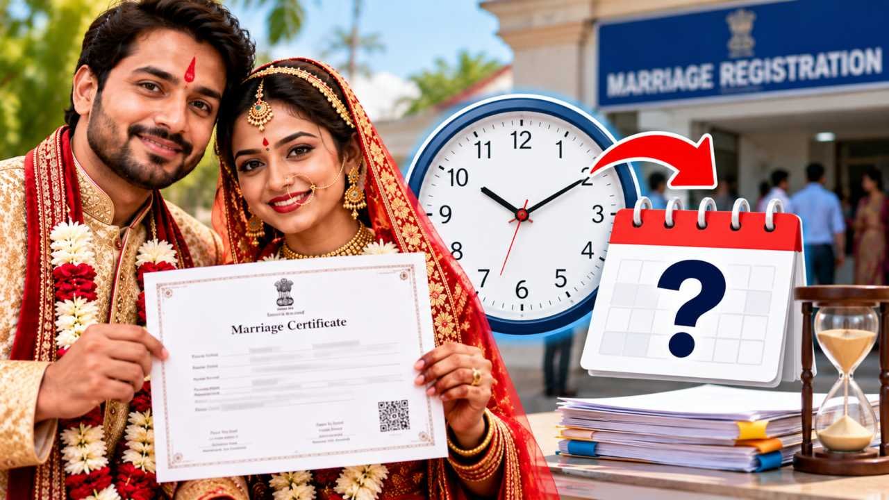 Marriage Certificate बनने में कितना समय लगता है