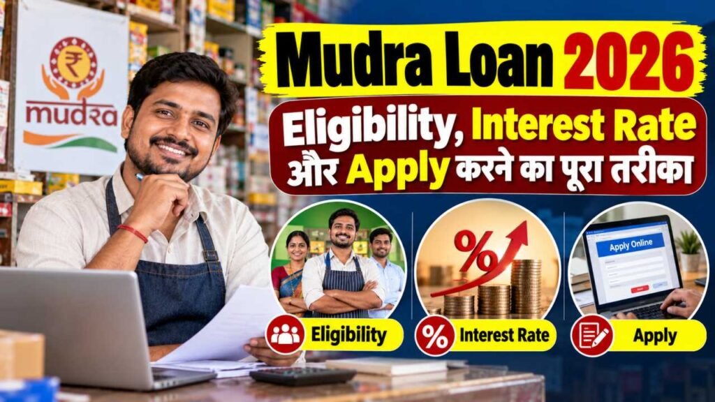 Mudra Loan 2026: Eligibility, Interest Rate और Apply करने का पूरा तरीका