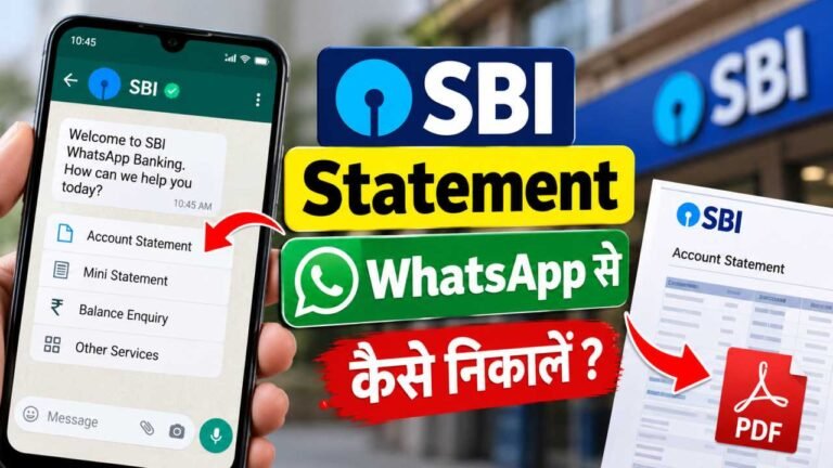 SBI Statement Kaise Nikale WhatsApp Se